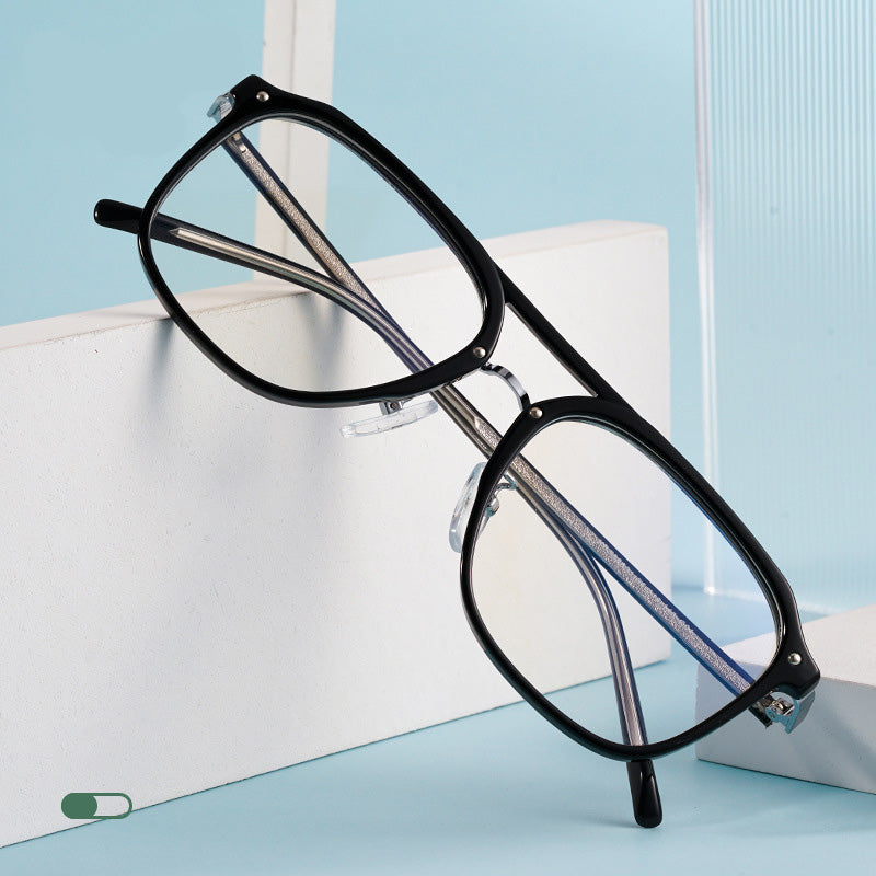 Unisex full-frame glasses made of acetate are available in multiple colors. KBT98801