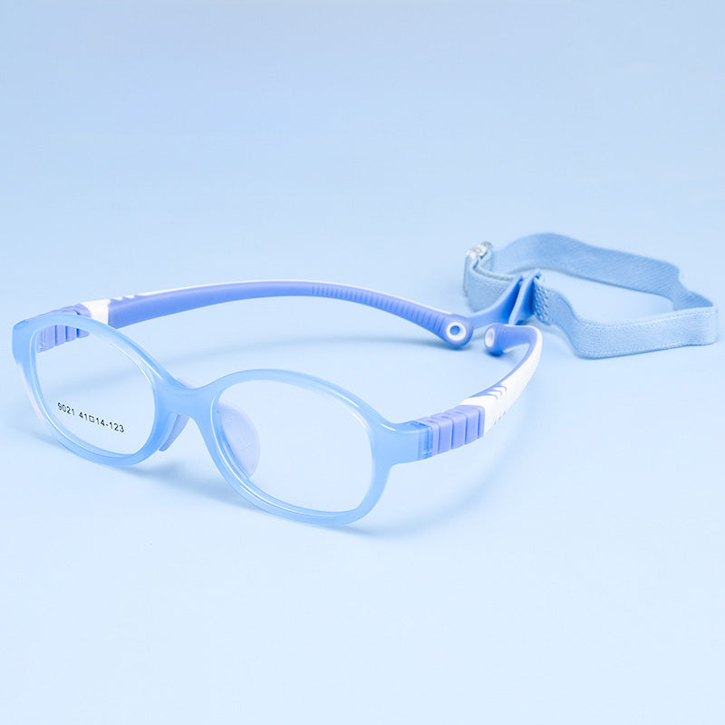 Silicone Flexible Eyeglasses Children's Glasses Frames Including Glasses Strap 9021ET