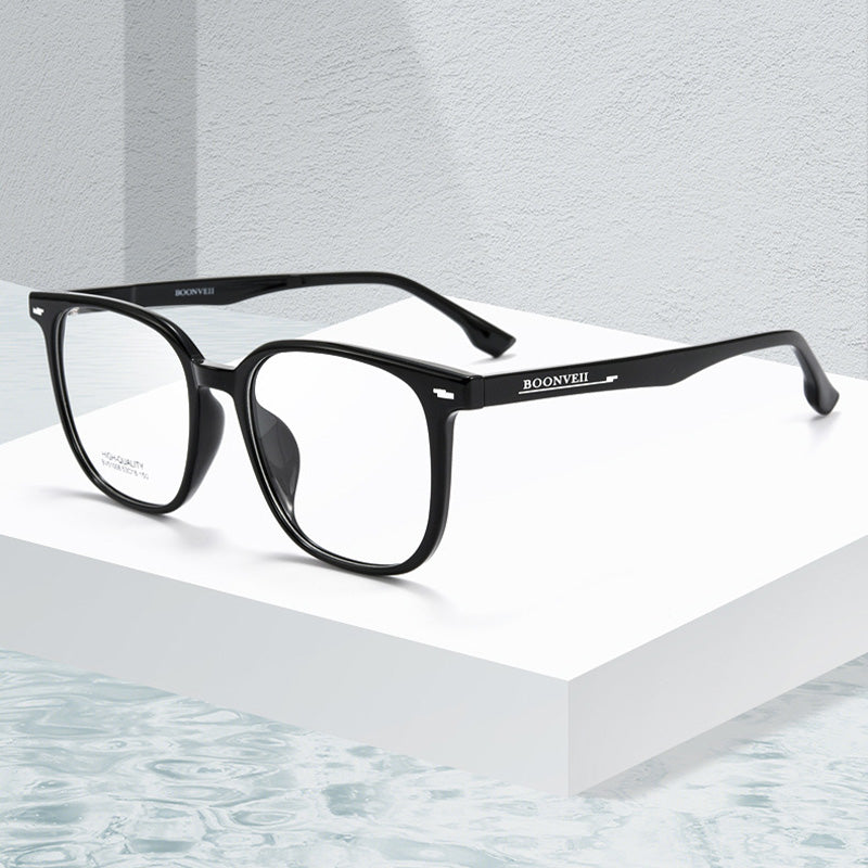 Trapezoid Rectangle TR Plastic Full Rim Prescription Glasses Unisex BV51006B