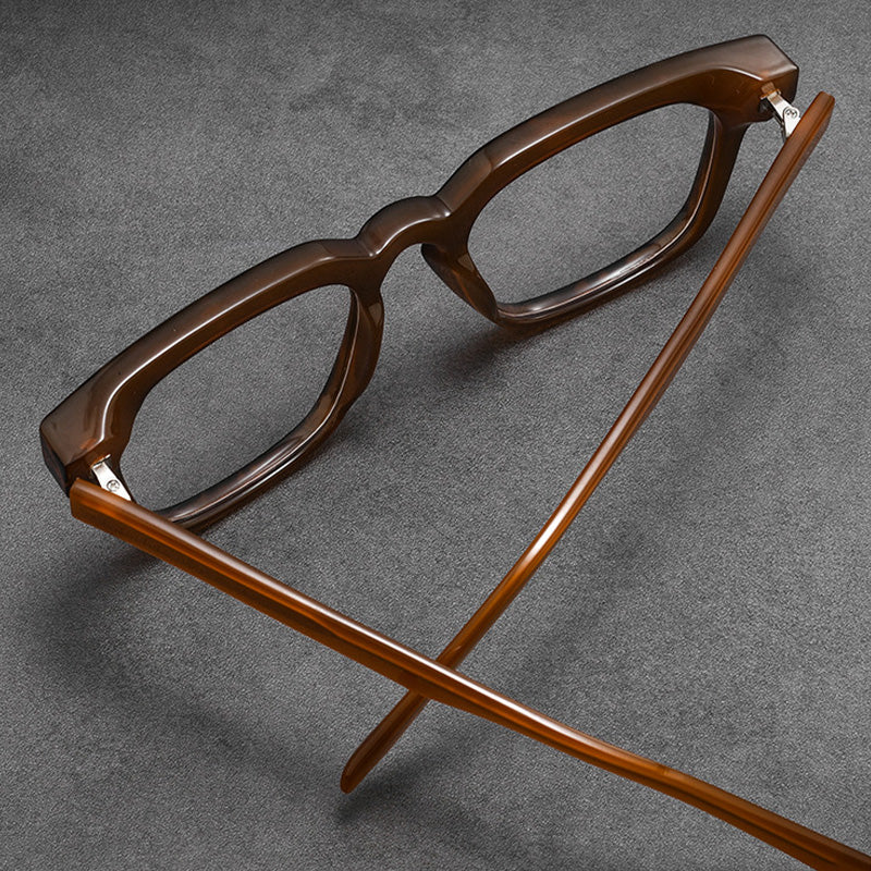 Acetate Trapezoid Full Rim Prescription Eyeglasses Spectacles Frames JTB1807