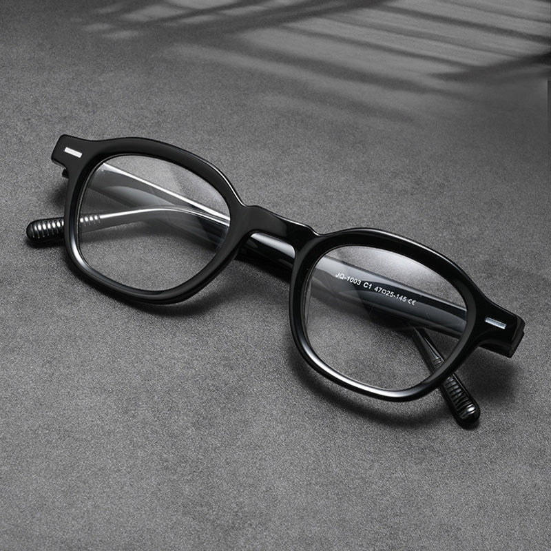 Rectangle Acetate Full Rim Prescription Glasses Spectacles Frames JQ1003