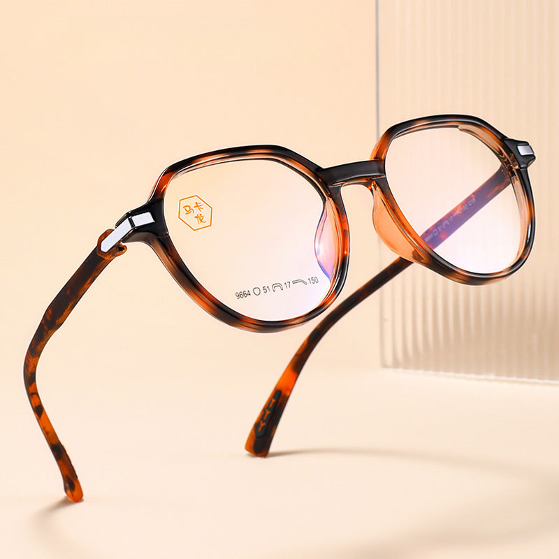 Oval TR Plastic Full Rim Prescription Glasses Unisex 9664MKL