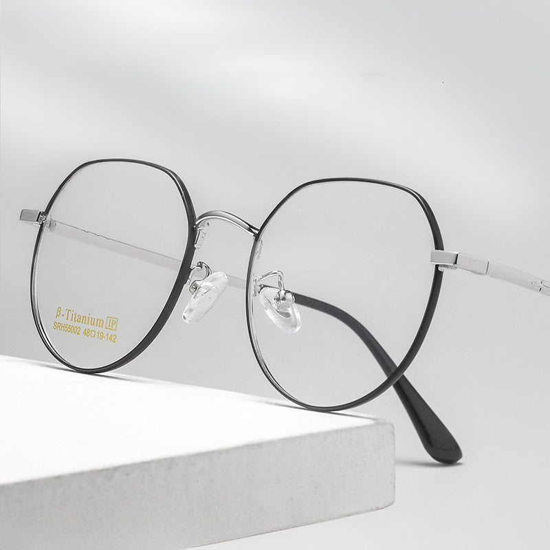 Oval Metal Full Rim Prescription Glasses Spectacles Frames SRH55002K