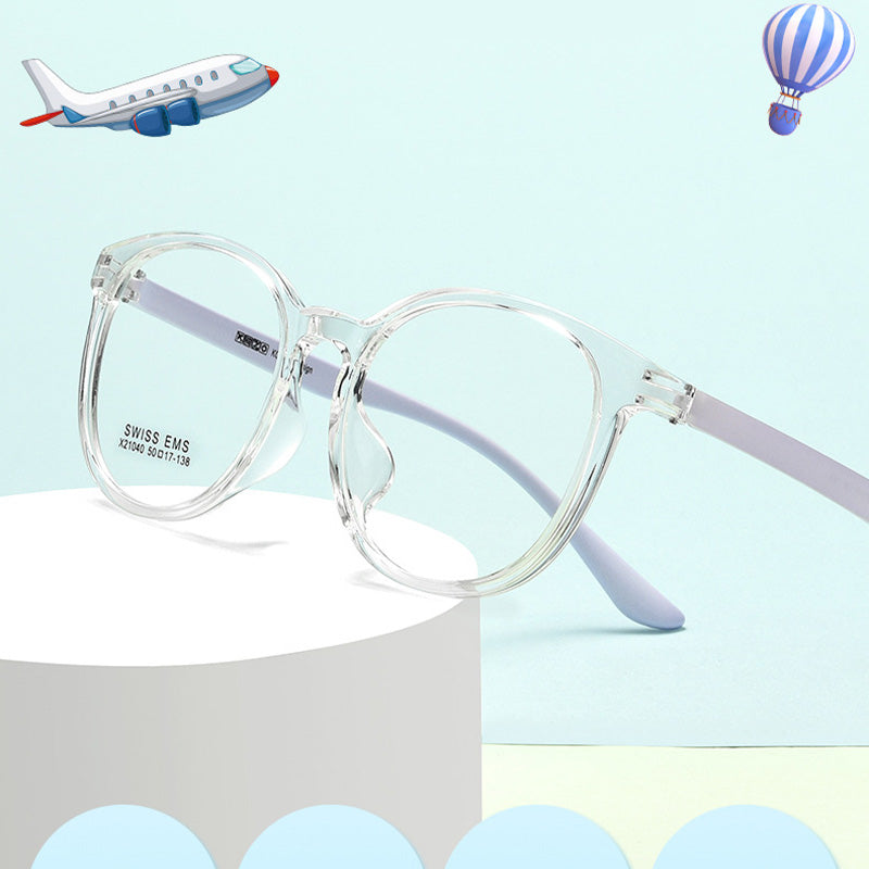 Oval Kids’ TR Full Rim Prescription Glasses Spectacles Frames X21040R