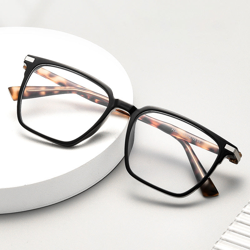 Rectangle TR Plastic Full Rim Prescription Glasses Unisex 9013CF