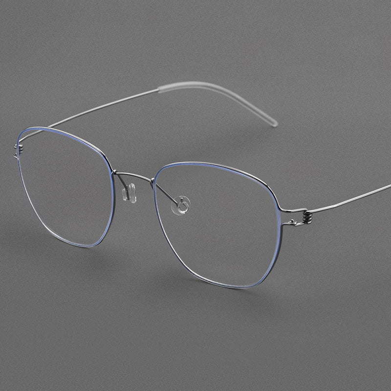 Super light Rectangle Titanium Metal Full Rim Prescription Glasses Spectacles Frames Unisex HYD0166Y