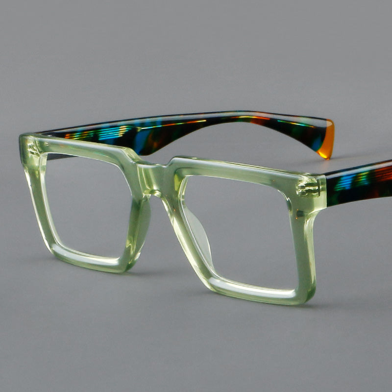 Rectangle Acetate Full Rim Prescription Glasses Spectacles Frames RD25005