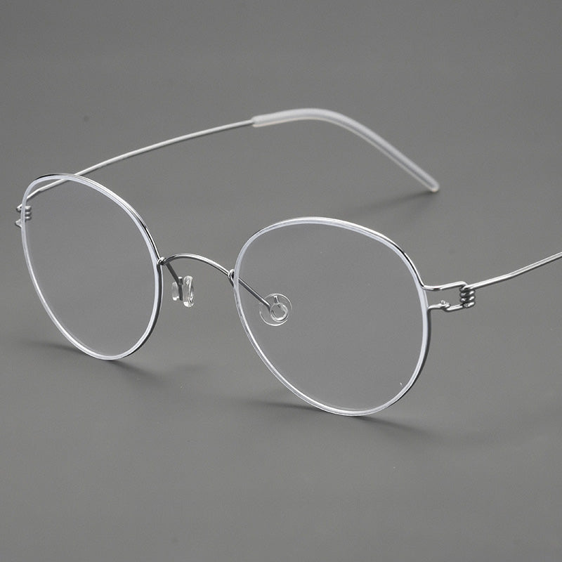 Super light Oval Titanium Metal Full Rim Prescription Glasses Spectacles Frames Unisex HYD0178Y