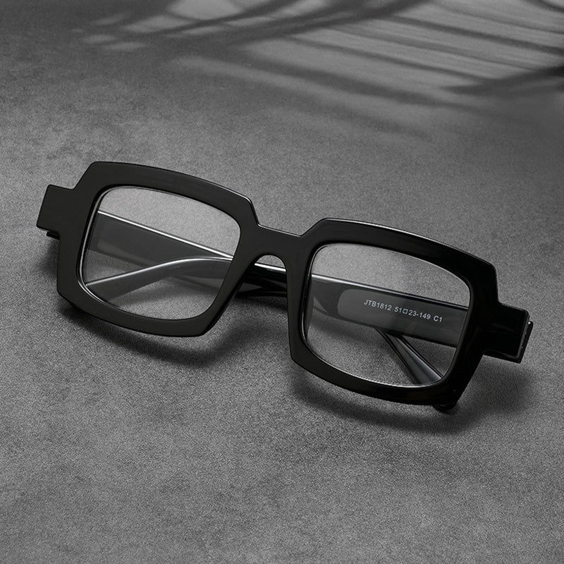 Acetate Rectangle Full Rim Prescription Eyeglasses Spectacles Frames JTB1812