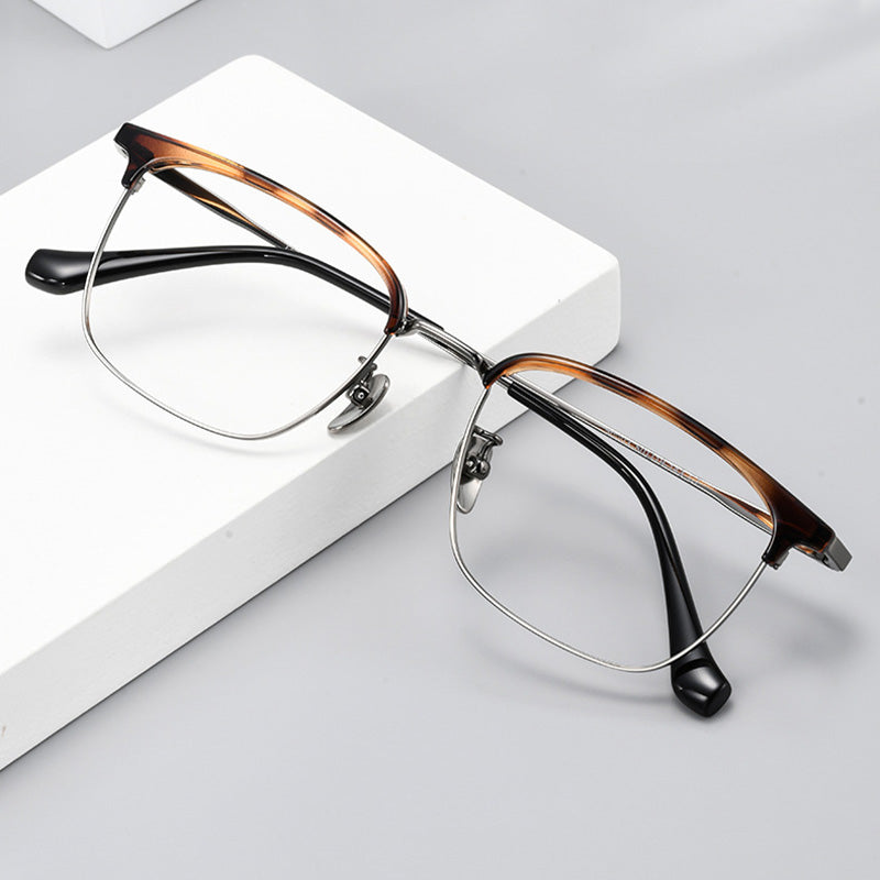 Classic Rectangular Browline Optical Frame 50003M