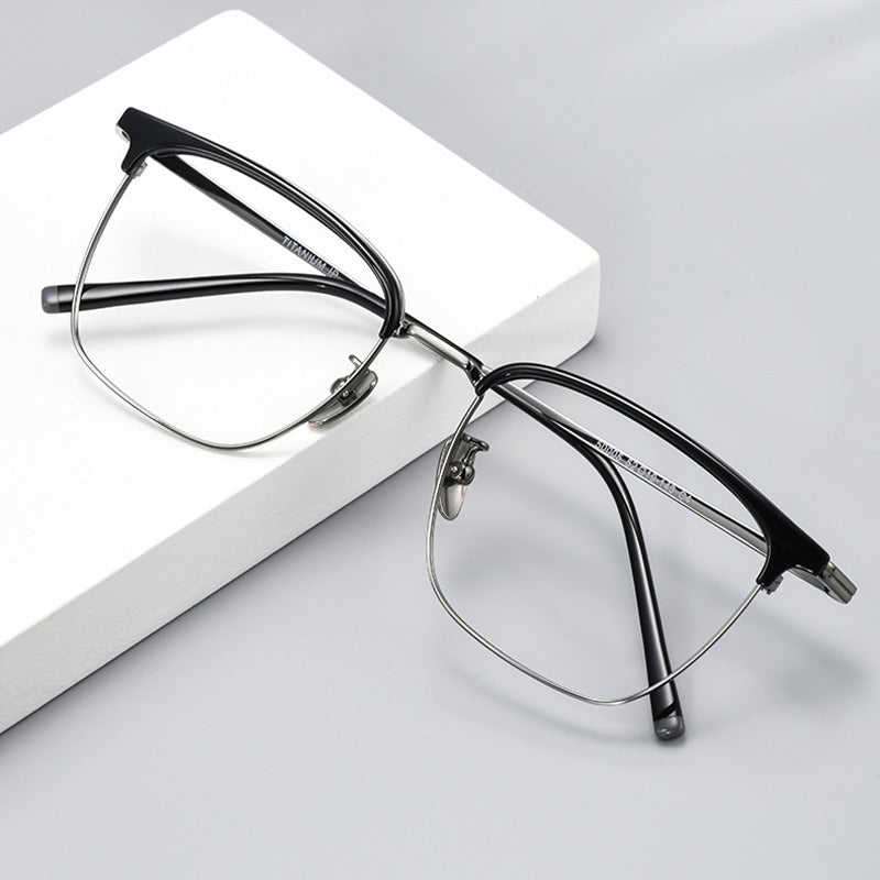 Classic Squoval Browline Optical Frame 50005M