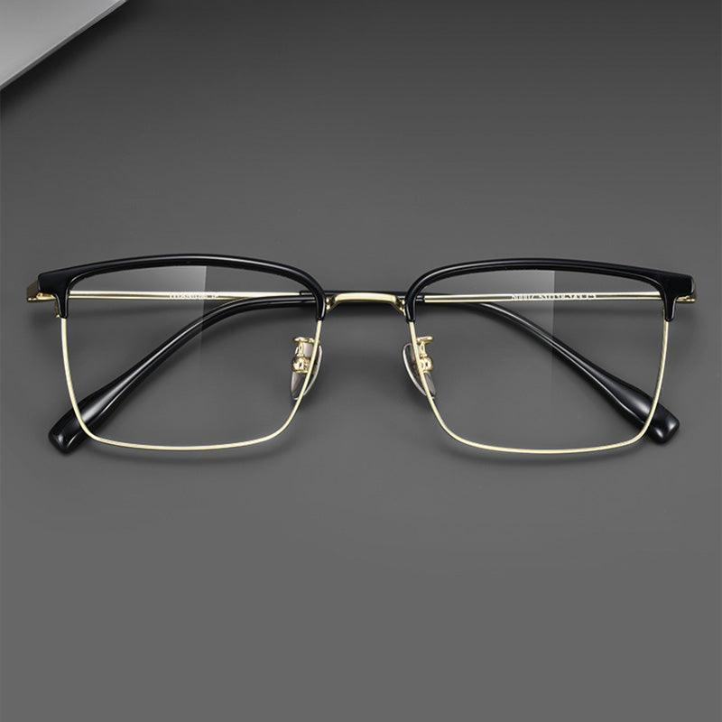 Classic Rectangular Browline Optical Frame 50007M