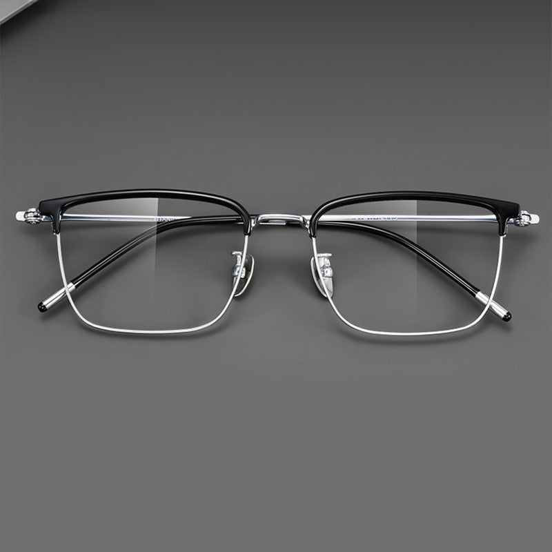 Classic Rectangular Browline Optical Frame 50008M