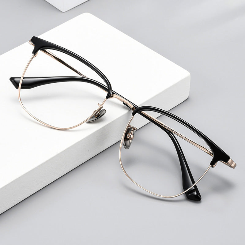Classic Panto Browline Optical Frame 50020M