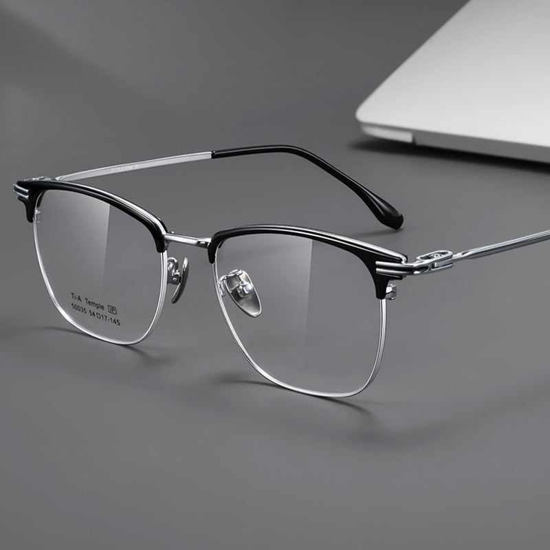 Classic Squoval Browline Optical Frame 50035M