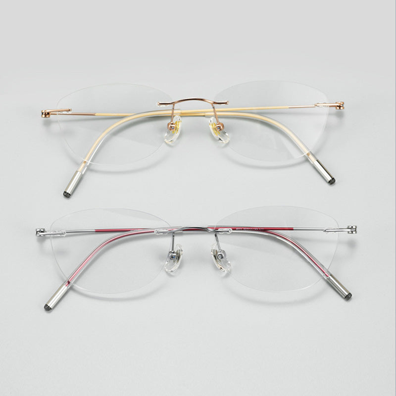 Minimalist Rimless Glasses 6071WK