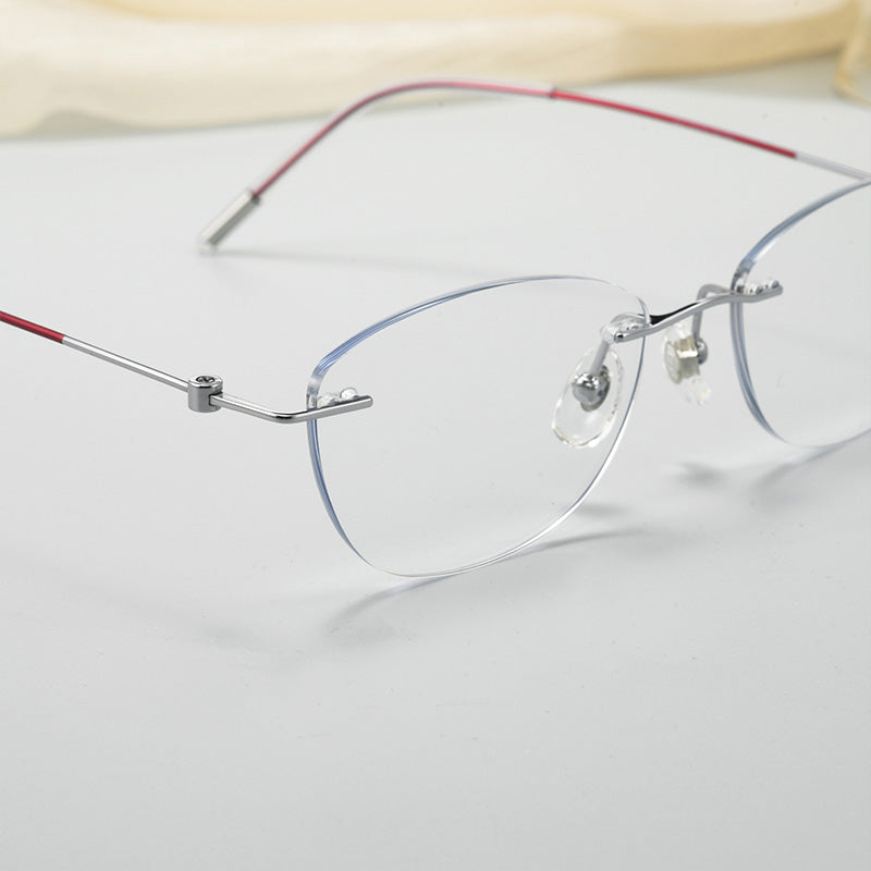 Minimalist Rimless Glasses 6071WK