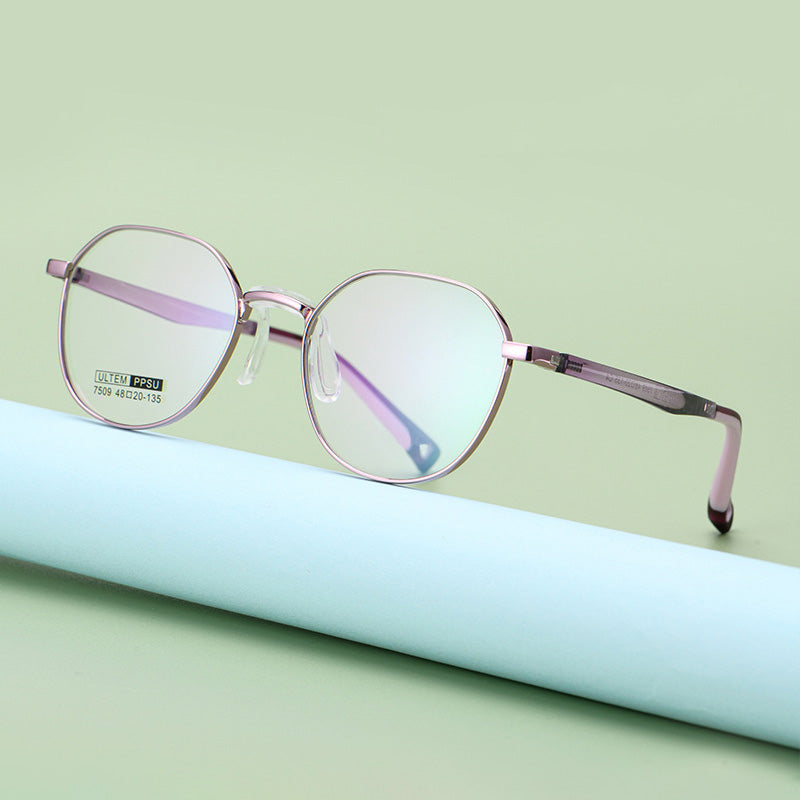 PPSU Geometric Eyeglasses for Teens & Kids 7509S
