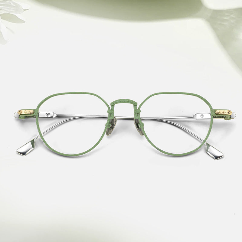 Oversized Vintage Engraved Gothic Optical Frame 81089HT