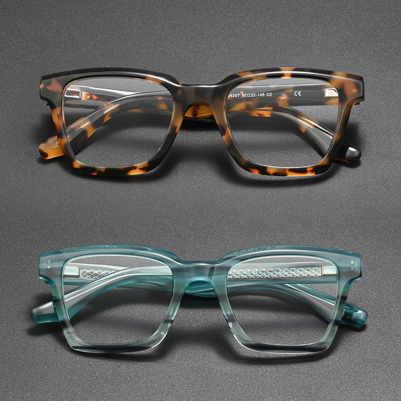 Rectangle Acetate Full Rim Prescription Glasses Spectacles Frames 85207