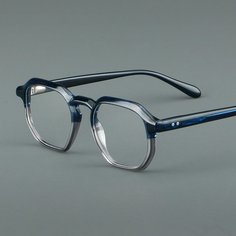 Soft Geometric Duo-Tone Acetate Optical Frames 86007