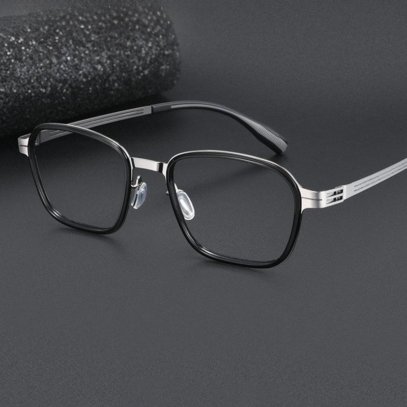 Windsor Rim Style Square Acetate Metal Spectacles Frame 8601HT