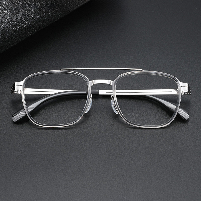 Windsor Rim Style Navigator Acetate Metal Spectacles Frame 8602HT