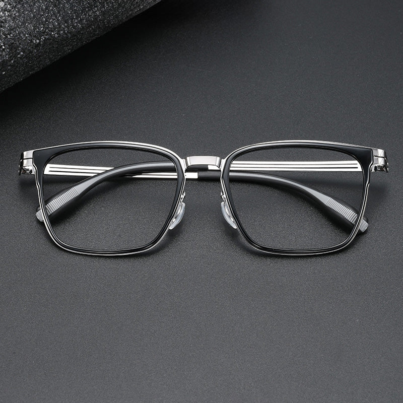 Windsor Rim Style Square Acetate Metal Spectacles Frame 8603HT