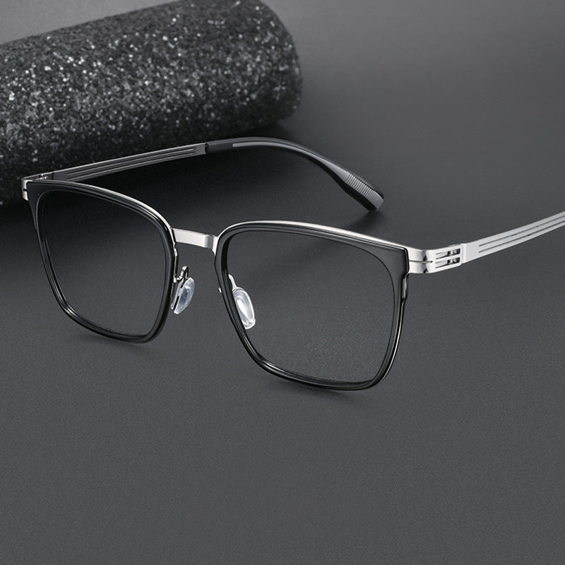 Windsor Rim Style Square Acetate Metal Spectacles Frame 8603HT