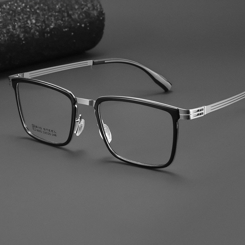 Windsor Rim Style Square Acetate Metal Spectacles Frame 8605HT
