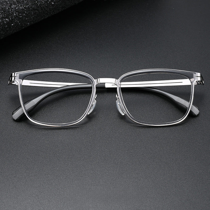 Windsor Rim Style Wellington Acetate Metal Spectacles Frame 8606HT