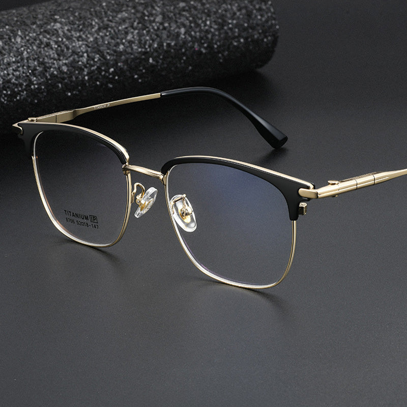Classic Panto Browline Optical Frame 8706GT