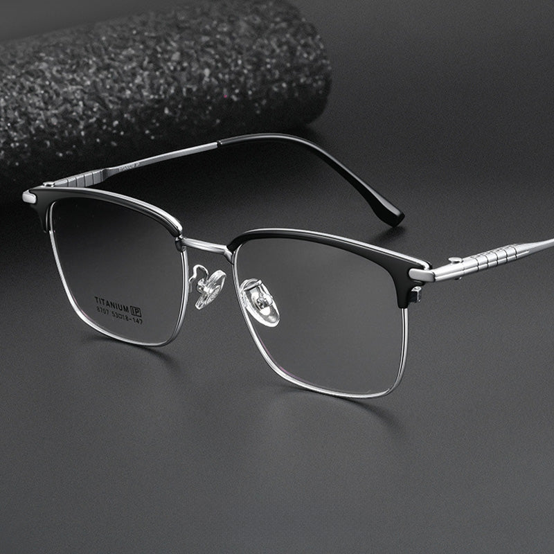 Classic Wellington Browline Optical Frame 8707GT