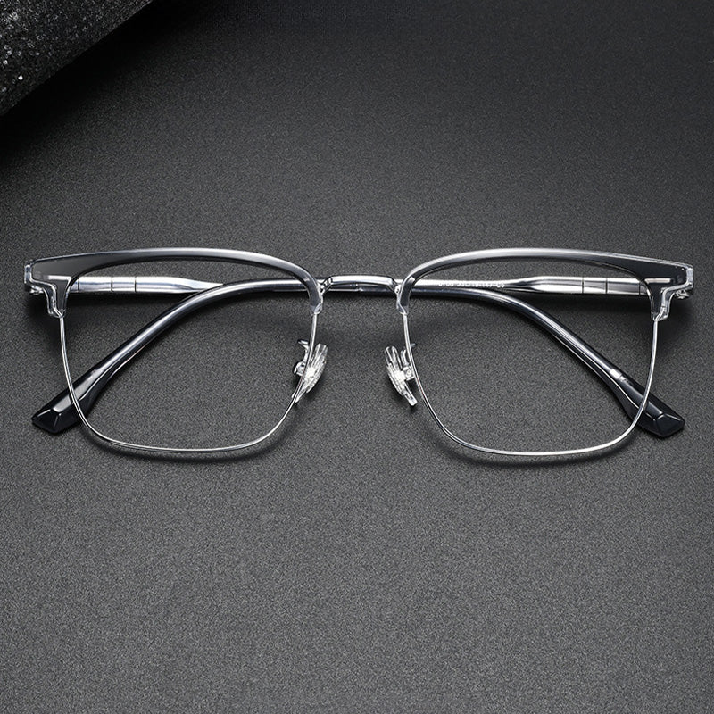 Classic Wellington Browline Optical Frame 8708GT