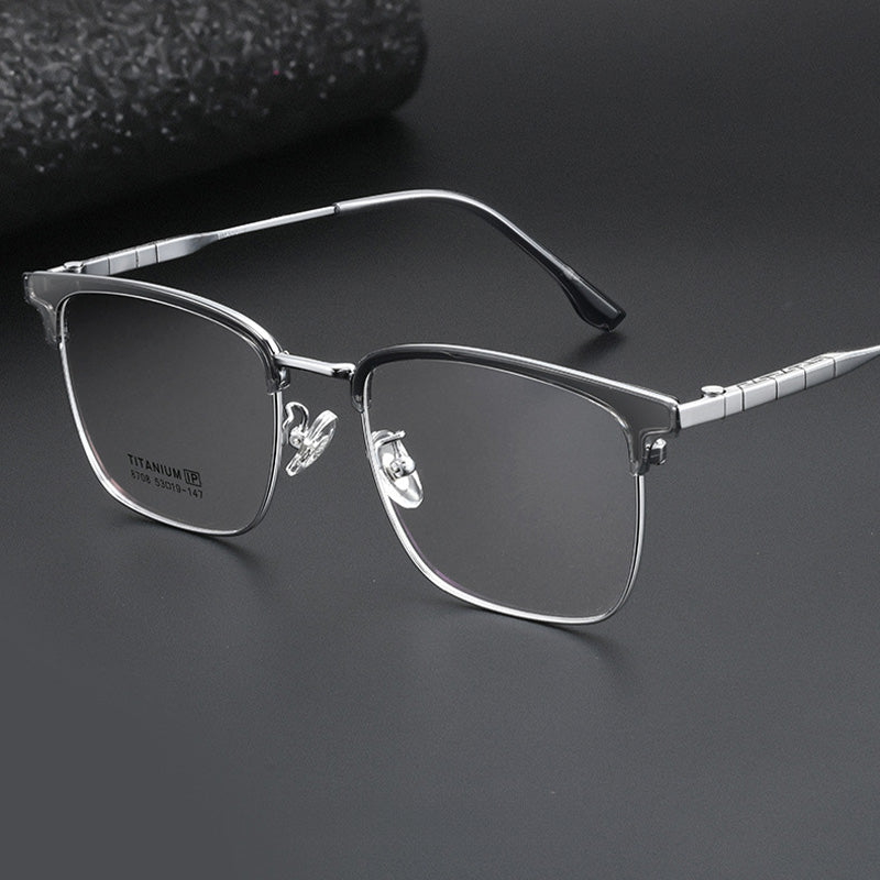 Classic Wellington Browline Optical Frame 8708GT