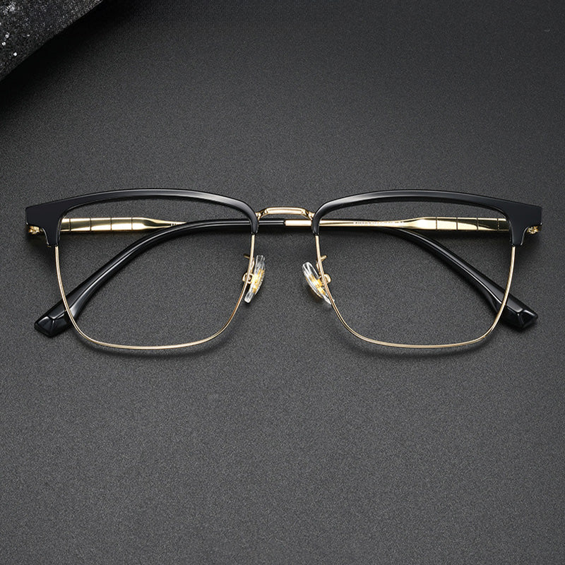 Classic Rectangular Browline Optical Frame 8709GT