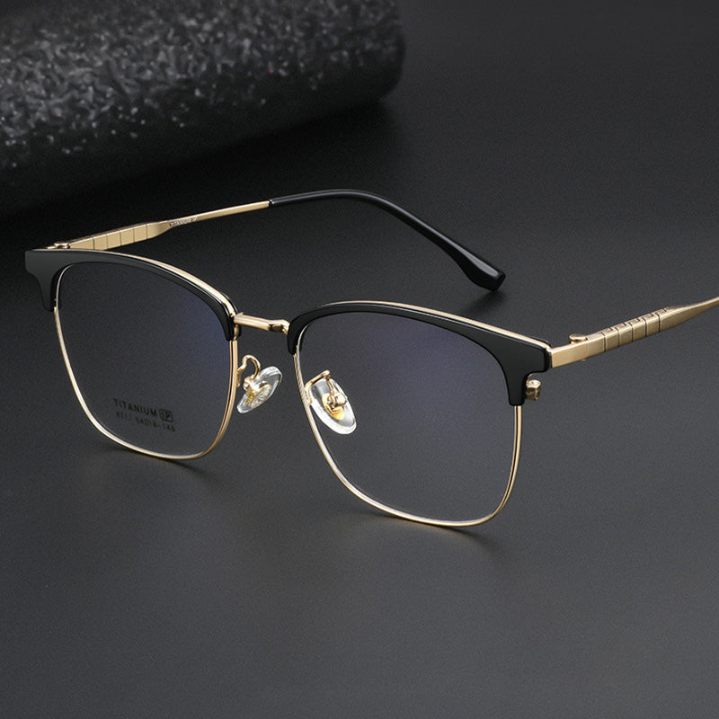 Classic Phantos Browline Optical Frame 8711GT
