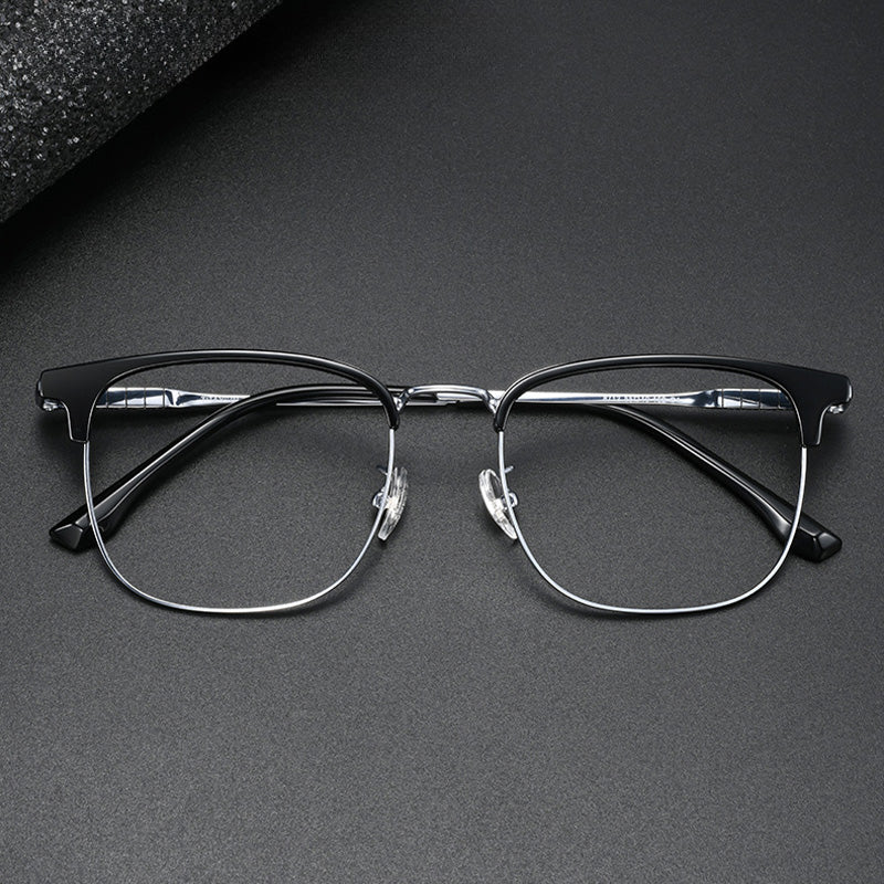 Classic Squoval Browline Optical Frame 8712GT