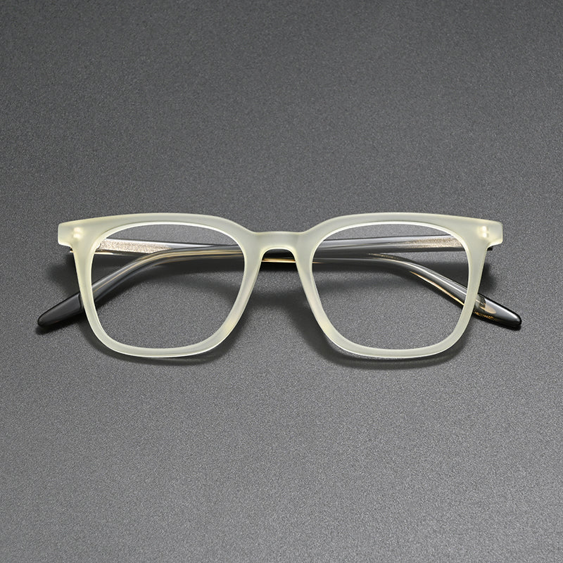 Matte Frosted Acetate Wellington Glasses Frames 9020