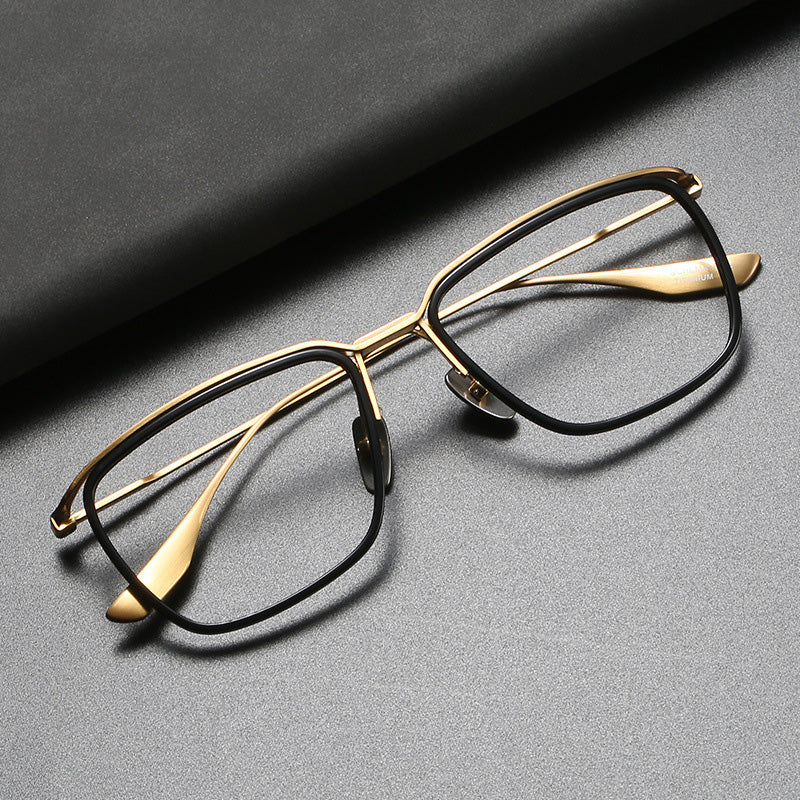 Titanium Square Glasses - Suspended Frame Optical Eyewear DTX106
