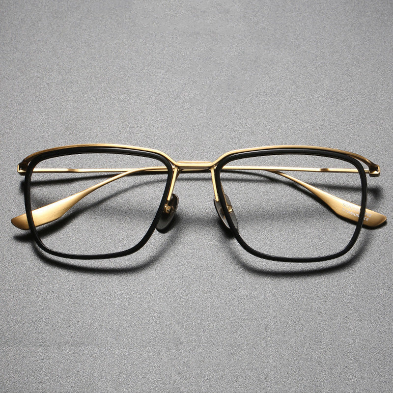 Titanium Square Glasses - Suspended Frame Optical Eyewear DTX106
