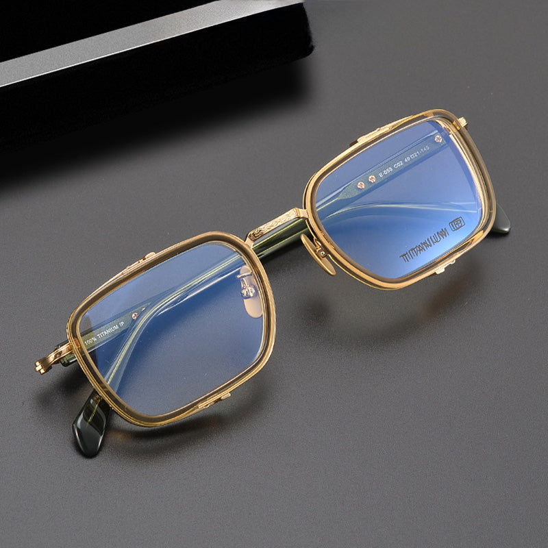 Retro Designer Double Rim Optical Frame E-055S