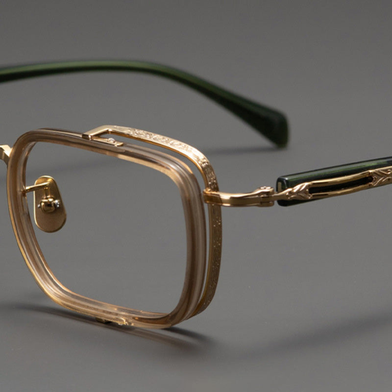 Retro Designer Double Rim Optical Frame E-055S