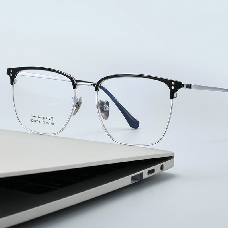 Classic Squoval Browline Optical Frame 50027M
