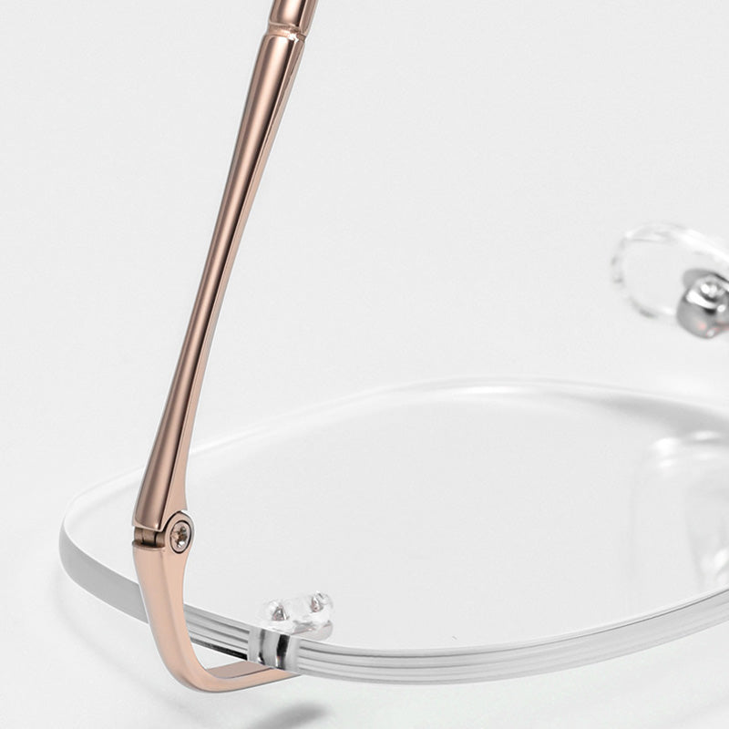 Minimalist Square Rimless Glasses MY9008Y