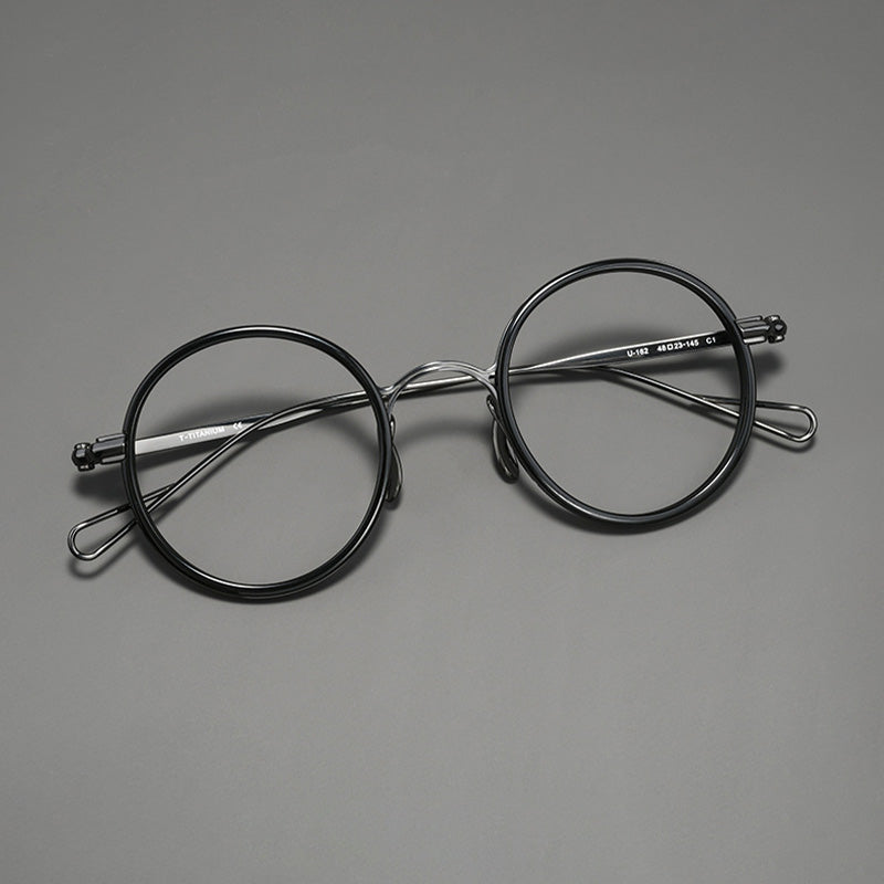 Round Acetate Windsor Rim Combo Optical Frames U162H