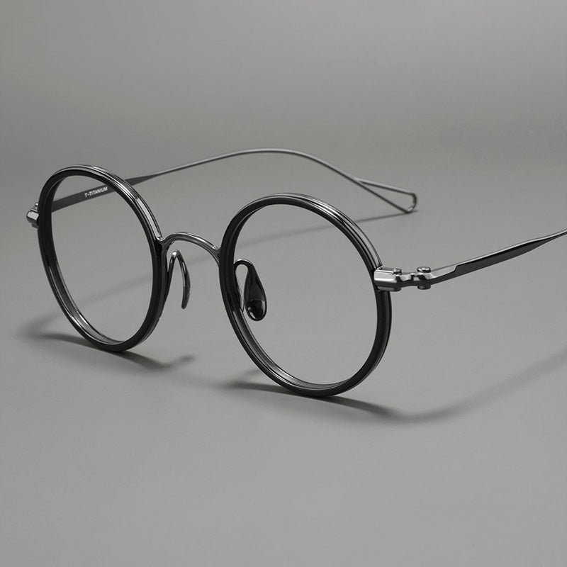Round Acetate Windsor Rim Combo Optical Frames U162H