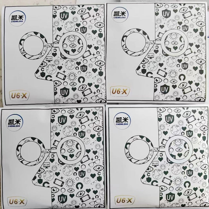 Chemilens® U6-X Aspherical Resin Lens Single Vision UV and Blue Light Filtering Hydrophobic