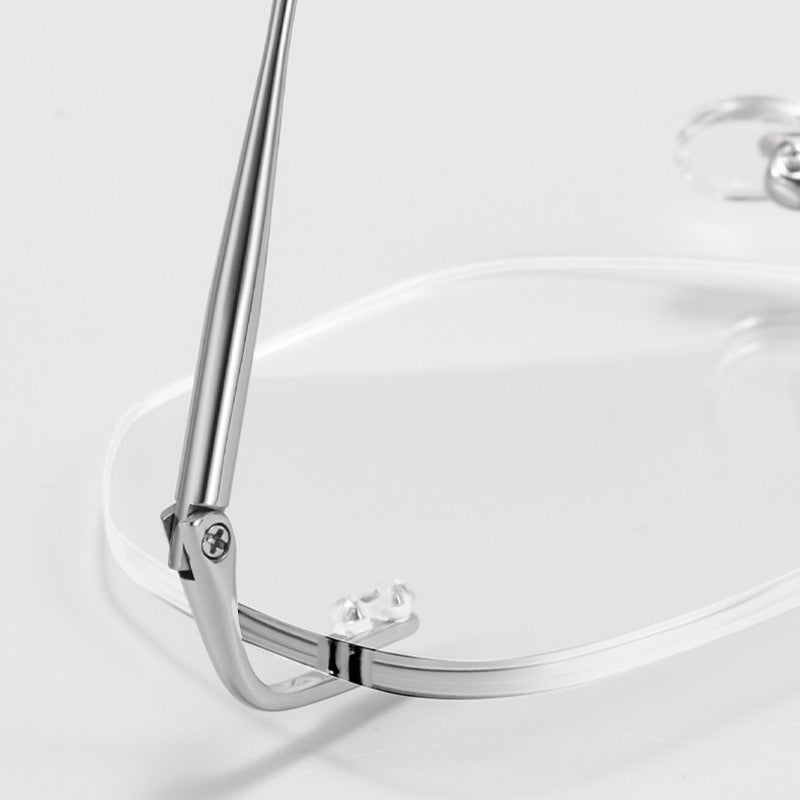 Minimalist Geometric Rimless Glasses Y8925-F