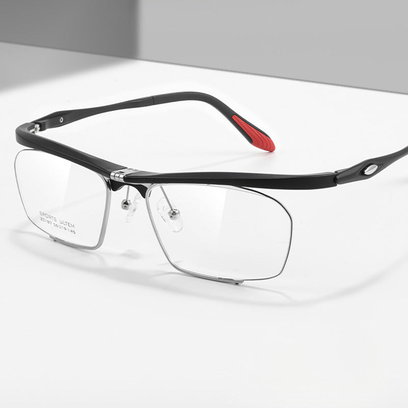 Ultem Flip Up Half Rim Optical Glasses Frames Z187C